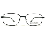 Affordable Designs Eyeglasses Frames NOAH BLACK Square Wire Rim 55-16-145 - $55.88