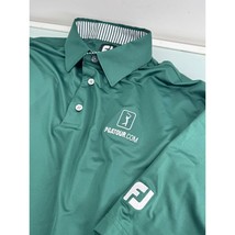 Footjoy PGA Tour Golf Polo Shirt Green FJ Short Sleeve Stretch XL - $29.67