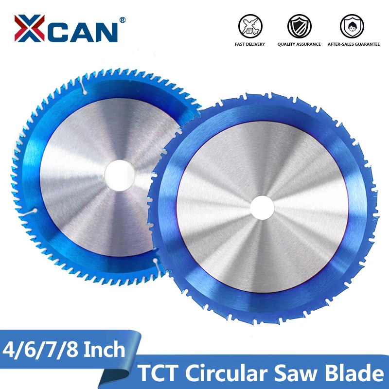 XCAN Circular Saw Blade 1pc 4/6/7/8 Inch Nano Blue Coated Carbide Tipped TCT Saw - £205.45 GBP