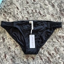 Seafolly Wild at Heart Black Hipster Bikini Swim Bottoms US Size 12 Larg... - $16.48