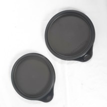 Tupperware Small Black Lids 8232A-5 8323A-2 - £15.27 GBP