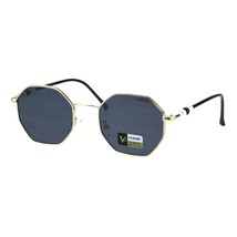 Womens Octagon Shape Sunglasses Pearl Temple Designer Style UV 400 - £8.75 GBP