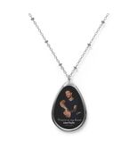 Liam Payne w Signature Tribute In Memory Of Oval Necklace Forever in Heart - $25.99