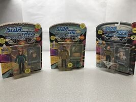Lot Of 3 Star Trek The Next Generation Action Figures 1993 KG D4 Geordi ... - $29.70