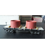 Vintage HO Scale Pocher Italy Flatcar with Vats V&amp;T 45 - £14.01 GBP