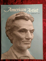 AMERICAN ARTIST February 1963 Leslie Saalburg Theodore Robinson Frank N. Wilcox - £6.19 GBP