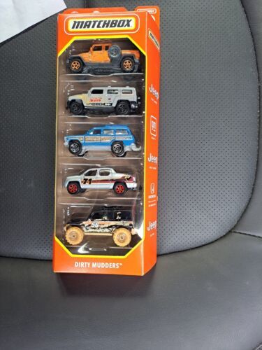 2023 Matchbox Dirty Mudders 5-Pack | Jeep® | Honda | Hummer | FSB - $7.82