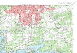 Hot Springs South Quadrangle Arkansas 1976 USGS Topo Map 7.5 Minute Topographic - £19.33 GBP