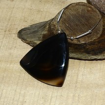 Brown Onyx Smooth Fancy Pendant Briolette Natural Loose Gemstone Making ... - $2.99