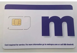 Metro PCS 3-in-1 - 4G LTE 5G SIM Card, Nano/Micro/Standard - $149.93 MXN