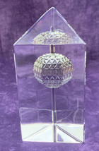 Waterford 2000 Times Square Ball Prism Paperweight Clear Cut Crystal - £24.61 GBP