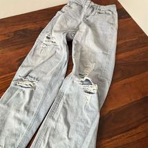HDLTE Women's XS Distressed Light Wash Skinny Jeans Blue Denim - $24.75