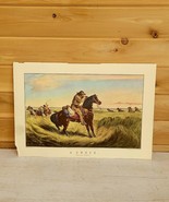 Vintage 1957 Currier &amp; Ives Lithograph A Check Calendar June - $927.05 MXN