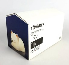 IKEA Tovader LED Night Light 5&quot; White Cat Children Bedroom Battery Operated New - £19.94 GBP