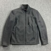 Gerry Jacket Mens Large Gray Full Zip Rib Knit Mock Neck Sherpa Lined Ad... - $34.80 CAD