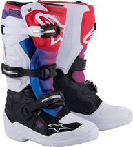 ALPINESTARS Youth Tech 7S Boots - White/Black/Rainbow - US 2 2015017-289-2 - $249.95