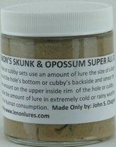 Lenon&#39;s Skunk &amp; Opossum Super All Call Lure / Scent / Bait Since 1924 4 oz Jar - £17.87 GBP