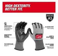 Milwaukee Smartwipe Gray Xl Cut-Resistant Glove - Ansi Cut Level 3 - 12 Pack - £73.52 GBP