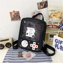 Cute Clear Kawaii Ita Bag Backpack Game Machine Style Transparent Ruack Ita  Bag - £132.08 GBP