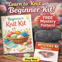 Beginner Knitting Kit  Cozy Scarf DIY, Garter Stitch - $65.00