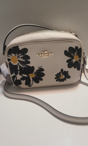 COACH CZ598 Jamie Camera Bag With Floral Print Refined Pebble Leather Chalk Mult - £135.94 GBP