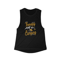 Women&#39;s Flowy Scoop Muscle Tank, Camping Lover Gift, Yellow &quot;Stay Wild&quot; - £22.29 GBP+