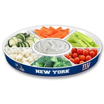 NFL New York Giants Party Platter Fremont Die Football Tailgate Dividers &amp; Bowl - £20.77 GBP