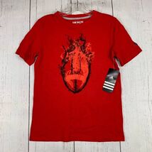 Adidas Rugby Ball Logo Medium The Go-To Tee Red New Youth - $9.99
