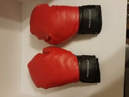   Boxing Gloves Protocol Red &amp; Black Youth /Sm Adult Size Hook &amp; Loop Tape  - $18.43