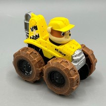 Paw Patrol Rubble Monster Truck Rescue Racer Car Yellow &amp; Black Bull Dog - £10.24 GBP