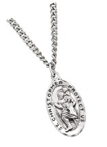 St. Christopher Medallion Necklace in Sterling and - £86.52 GBP