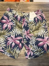 Scotch &amp; Soda Men’s Size 32 Twilt Hawaiian Floral Navy Blue Soft Shorts ... - £61.83 GBP