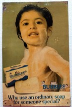 Vintage Advertising Tin Sign Bubbles Children Soap India - $49.99
