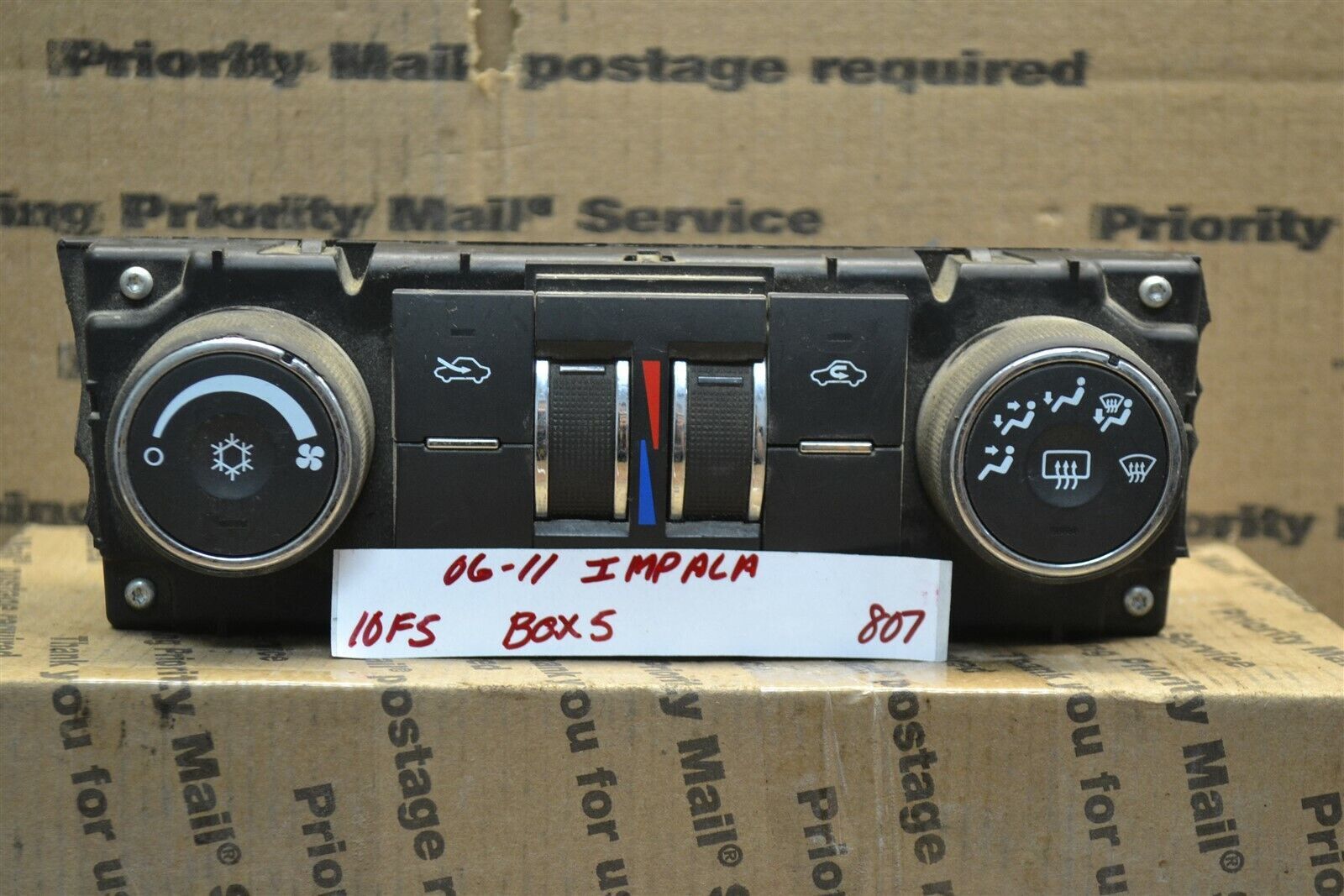06-11 Chevrolet Imapala Ac Heater Temp Climate Control bx5 15879272 807-... - $4.99