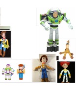 TOY STORY LOT of Buzz Lightyear Talking & Action Figure Jessie & Woody Plush - $69.99
