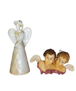 Hallmark Angel Ornaments Lot Vtg Baroque Angels Angelic Bell Ornament READ - $11.87