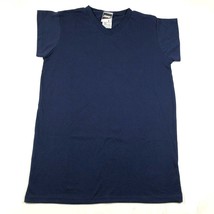 Vintage Bike Athletic Kurzärmelig Tank Top Damen L Marineblau V Ausschni... - $11.87