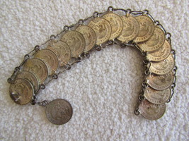 1930&#39;s Mexican Coin Bracelet vintage complete - $2,982.28 MXN