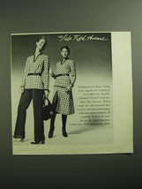 1970 Saks Fifth Avenue Advertisement - Belted Tunic, Side-Scissored Skir... - £14.72 GBP