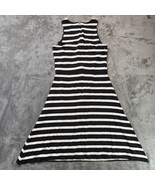 Ann Taylor Striped Sleeveless Fit &amp; Flare Casual Dress Black White Size 4 - €42,90 EUR
