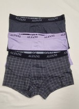 L- ALFANI Alfatech Grey Purple Tagless Stretch Trunks 35-37&quot; Missing 3 Pair ONLY - $11.88