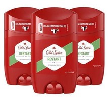 Old Spice Restart Deodorant Stick Aluminum Salts Free 3 x 50ml 1.69 oz - £23.10 GBP