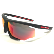 PRADA Sunglasses SPS 07Y DG0-10A Matte Black Wrap Frames Gradient Lens 76-12-125 - £187.25 GBP
