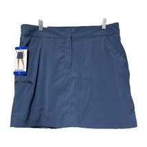 32 Degrees Cool Women Indigo Blue Pockets Side Elastic Tech Skort Size Large New - £11.42 GBP