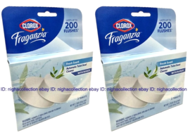 2x Clorox Fraganzia Automatic Toilet Bowl Cleaner FRESH SCENT -LASTS 200... - $12.86