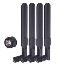 Dual Band Wifi 2.4Ghz 5Ghz 5.8Ghz 8Dbi Mimo Rp-Sma Male Antenna (4-Pack) For Wif - £18.89 GBP