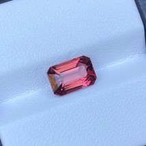 Natural Unheated Pink Tourmaline 2.66 Cts Emerald Cut VVS Congo Loose Gemstone - £192.77 GBP