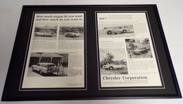 1962 Chrysler Newport Dodge Dart Framed ORIGINAL 12x18 Advertising Display - $69.29