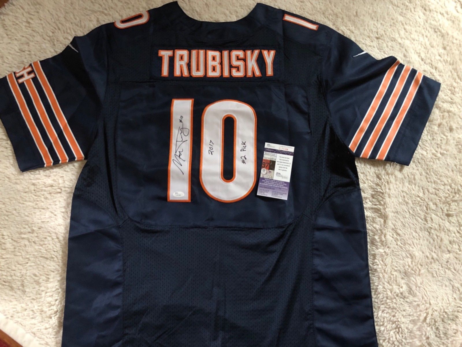 Primary image for RARE Chicago Bears MITCHELL TRUBISKY SIGNED AUTO JERSEY “2017 #2 OVERALL COA JSA
