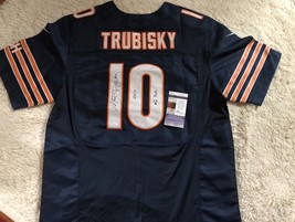 RARE Chicago Bears MITCHELL TRUBISKY SIGNED AUTO JERSEY “2017 #2 OVERALL... - $494.99